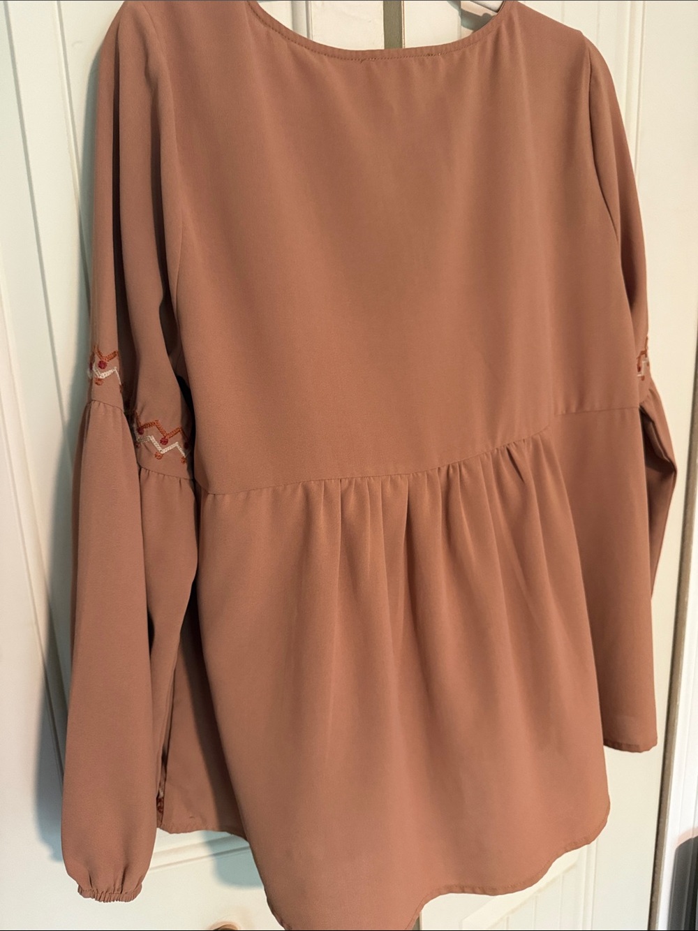 Savanna Jane Embroidered Peasant Tunic Boho - Picture 5 of 7